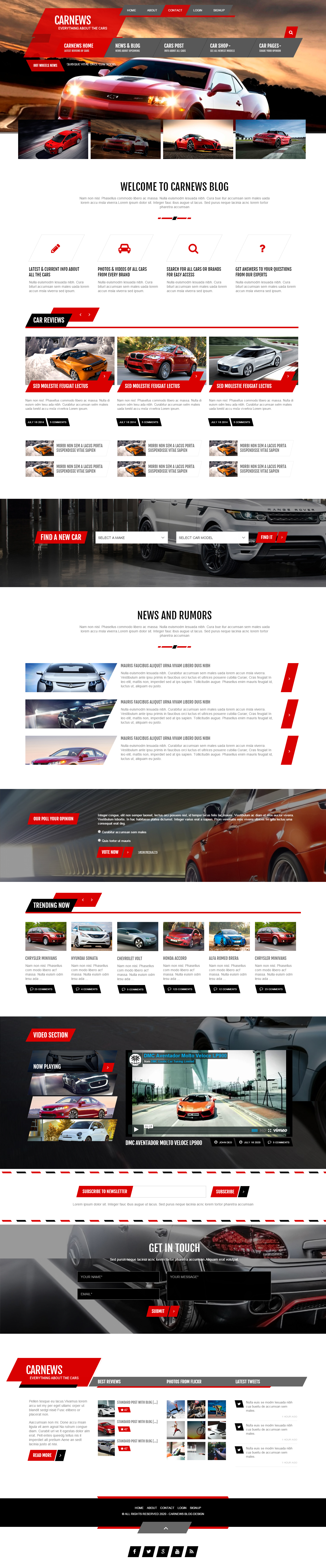 Share template html website xe ôtô đẹp mê ly, có reponsive